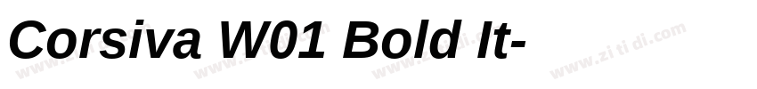 Corsiva W01 Bold It字体转换